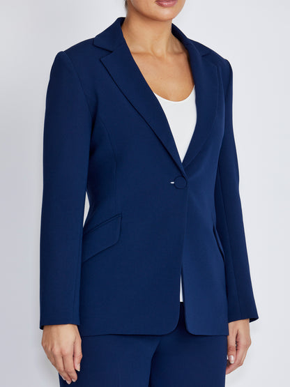 Lola Navy Crepe Jacket