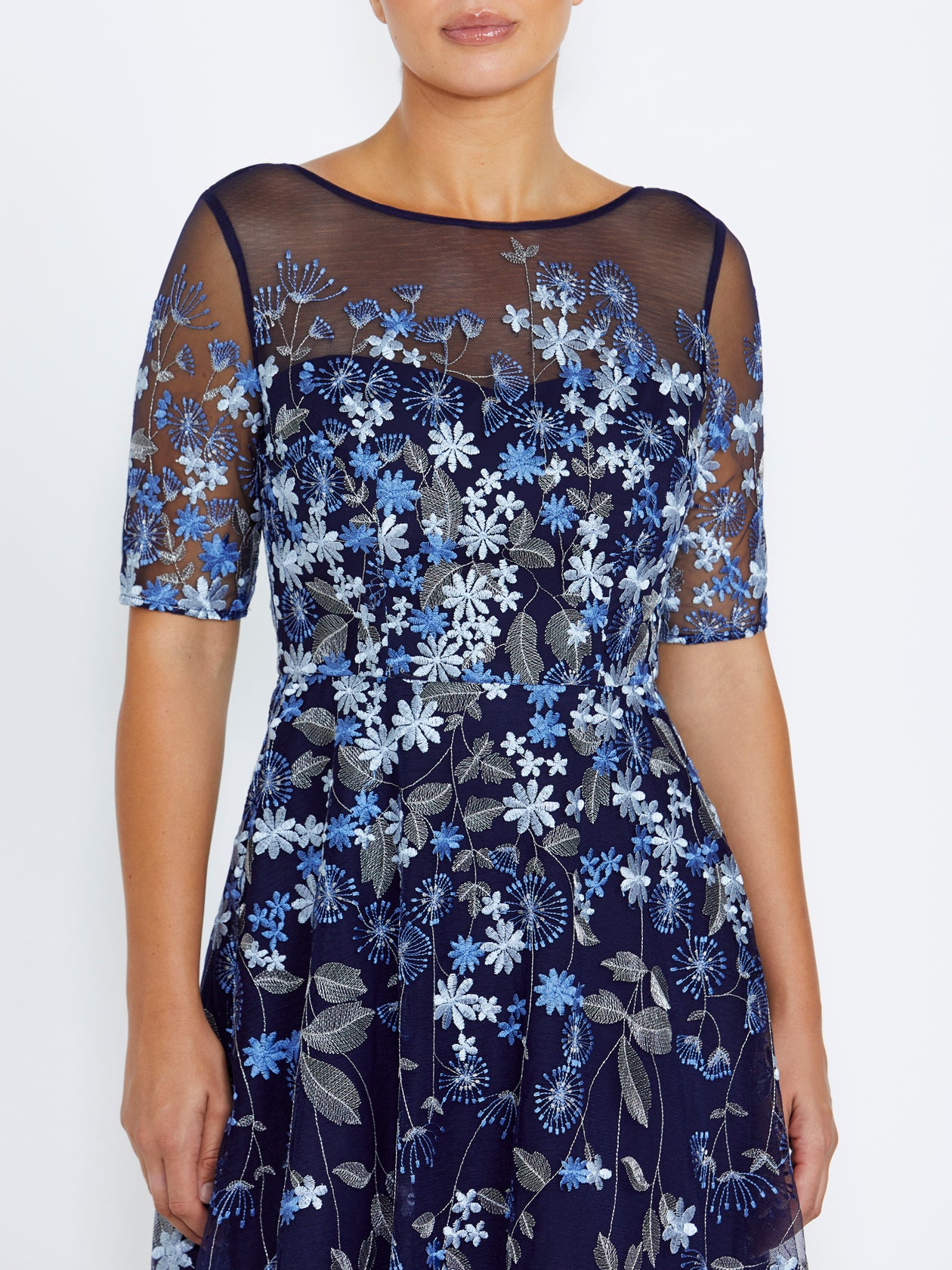 Catalina Navy Midi Dress