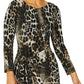 Loren Animal Print Jersey Dress