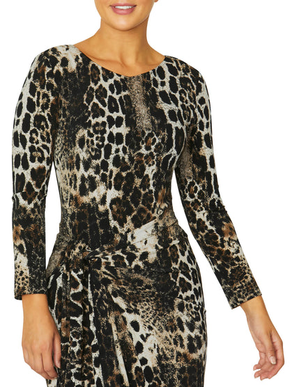 Loren Animal Print Jersey Dress