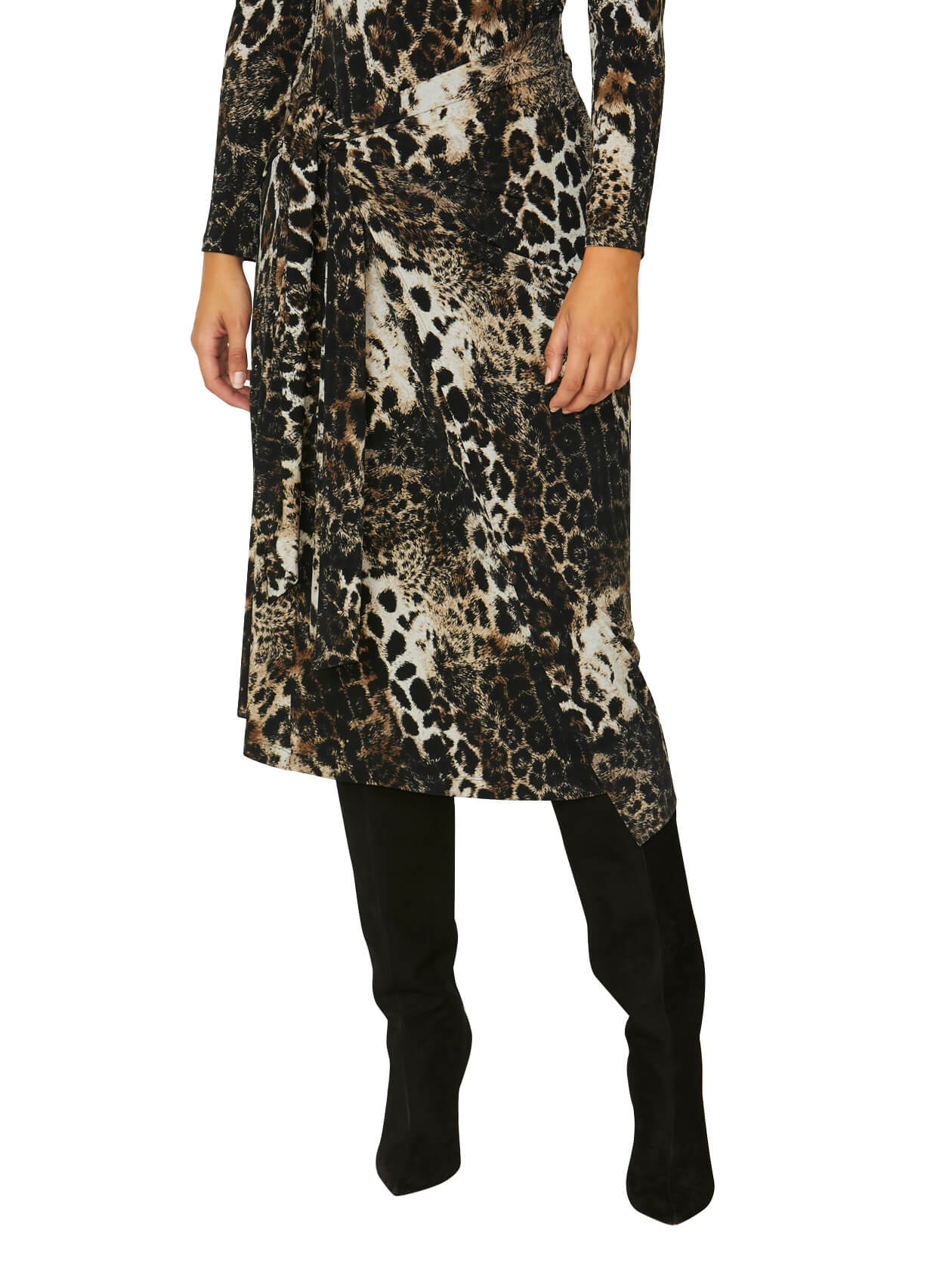 Loren Animal Print Jersey Dress