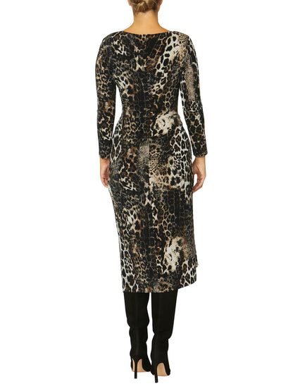 Loren Animal Print Jersey Dress