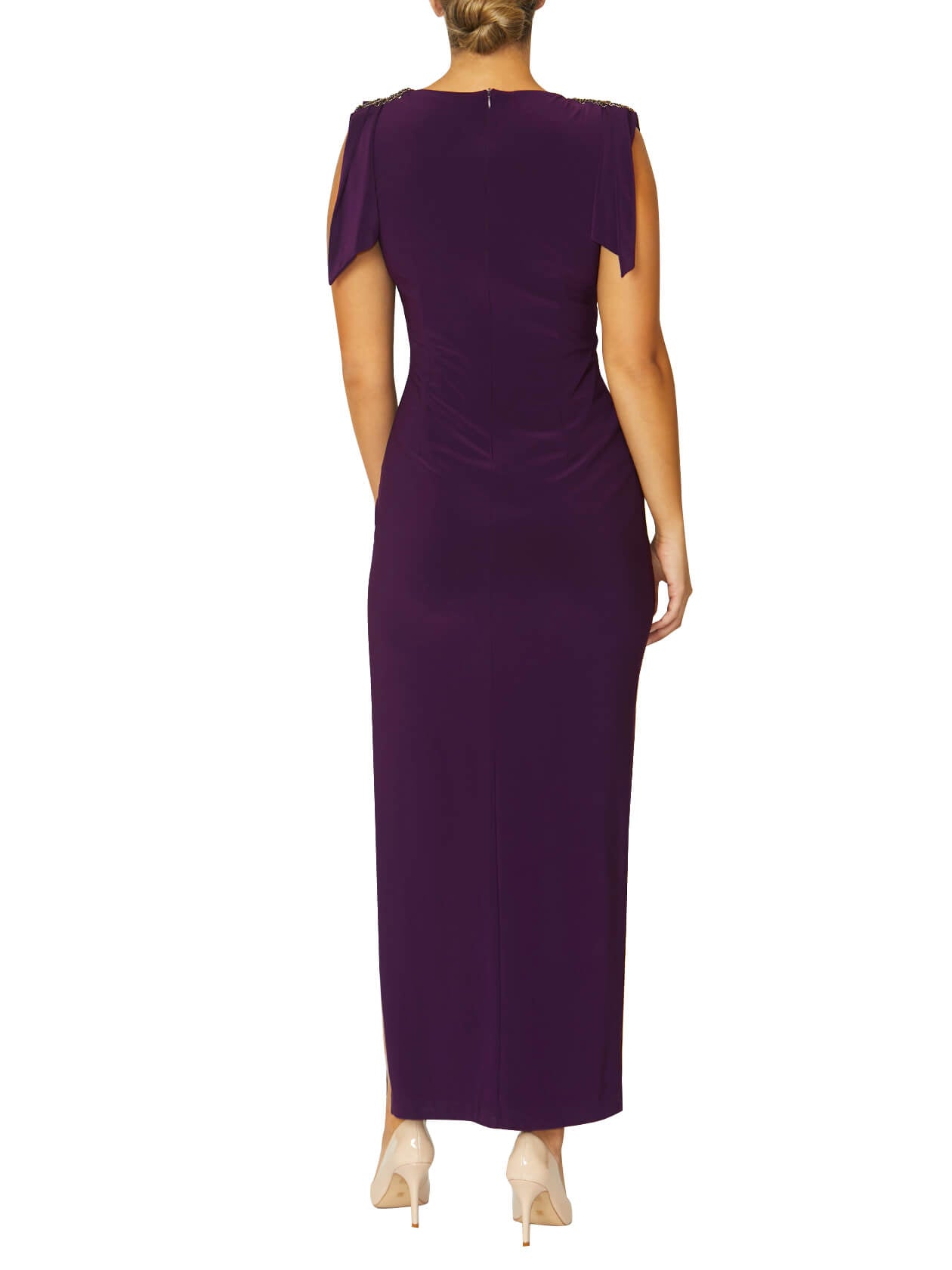 Hebe Mulberry Jersey Gown