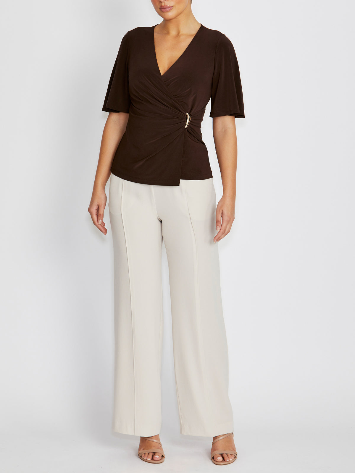 Myrah Brown Top