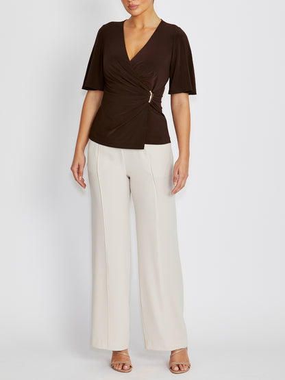 Myrah Brown Top