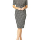 Verona Black Geo Jersey Dress
