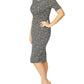 Verona Black Geo Jersey Dress