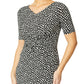 Verona Black Geo Jersey Dress
