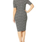 Verona Black Geo Jersey Dress