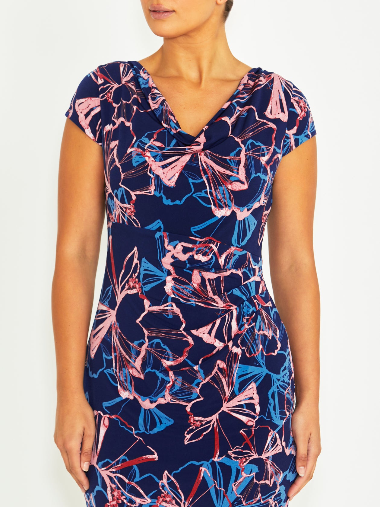 Aurora Blue Opal Jersey Dress