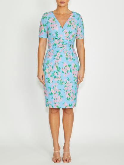 Emelynn Floral Haze Jersey Dress