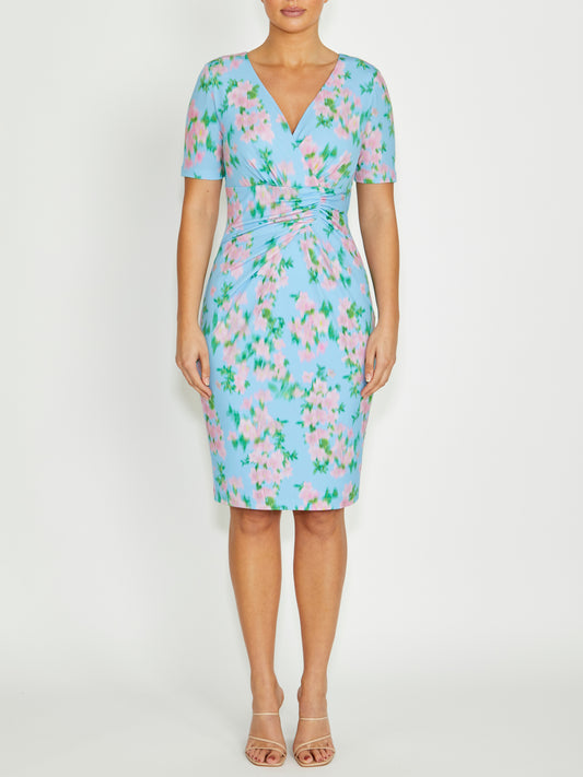 Emelynn Floral Haze Jersey Dress