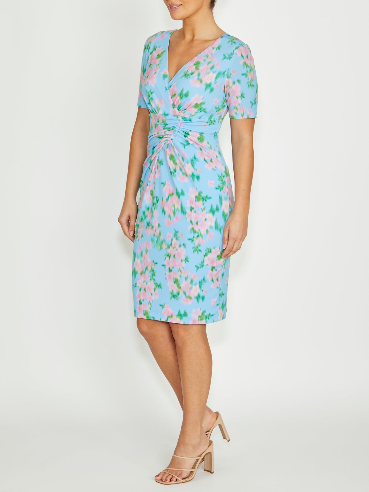 Emelynn Floral Haze Jersey Dress
