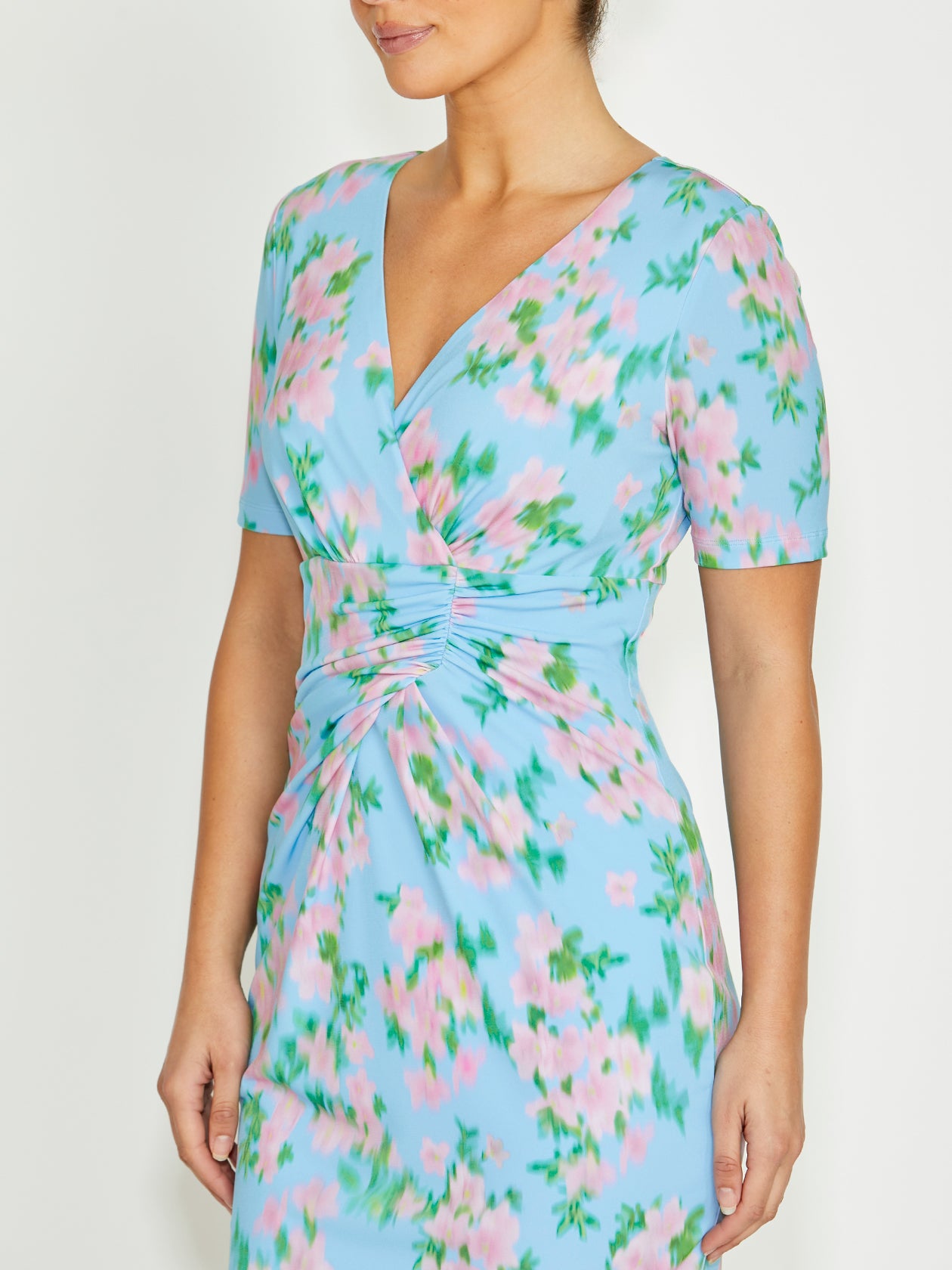 Emelynn Floral Haze Jersey Dress