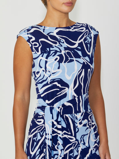 Women's Jersey Dress in Blue | Loren