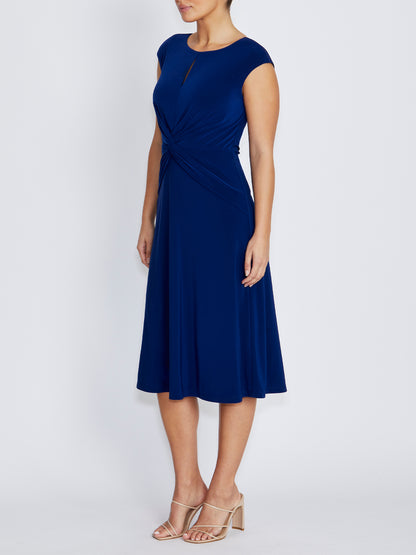 Valencia Dark Blue Jersey Dress