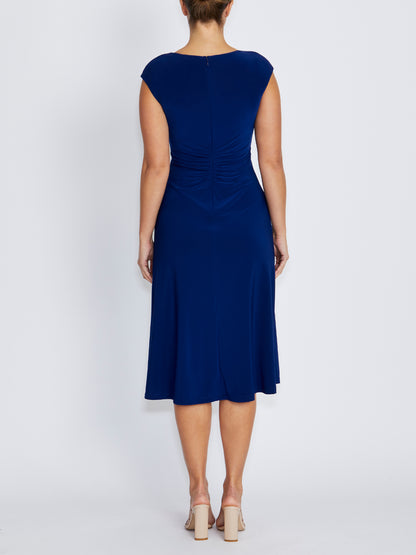 Valencia Dark Blue Jersey Dress