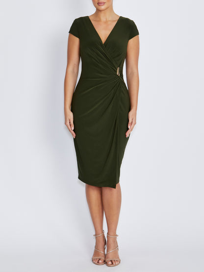Myrah Olive Dress