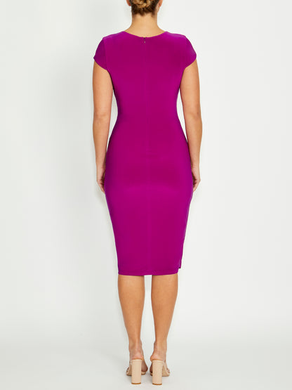 Myrah Magenta Jersey Dress