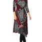 Anderson Red Paisley Jersey Dress