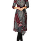 Anderson Red Paisley Jersey Dress