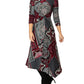 Anderson Red Paisley Jersey Dress