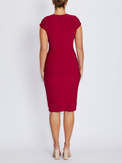 Como Crimson Jersey Dress