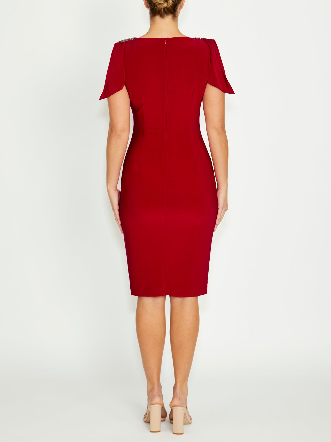 Hebe Red Jersey Dress
