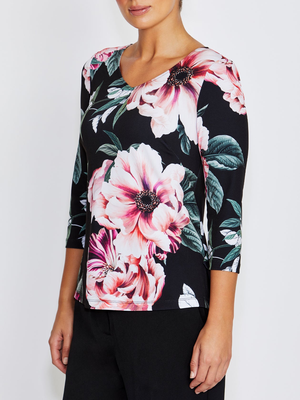 Marelle Floral Jersey Top