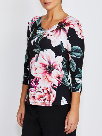 Marelle Floral Jersey Top