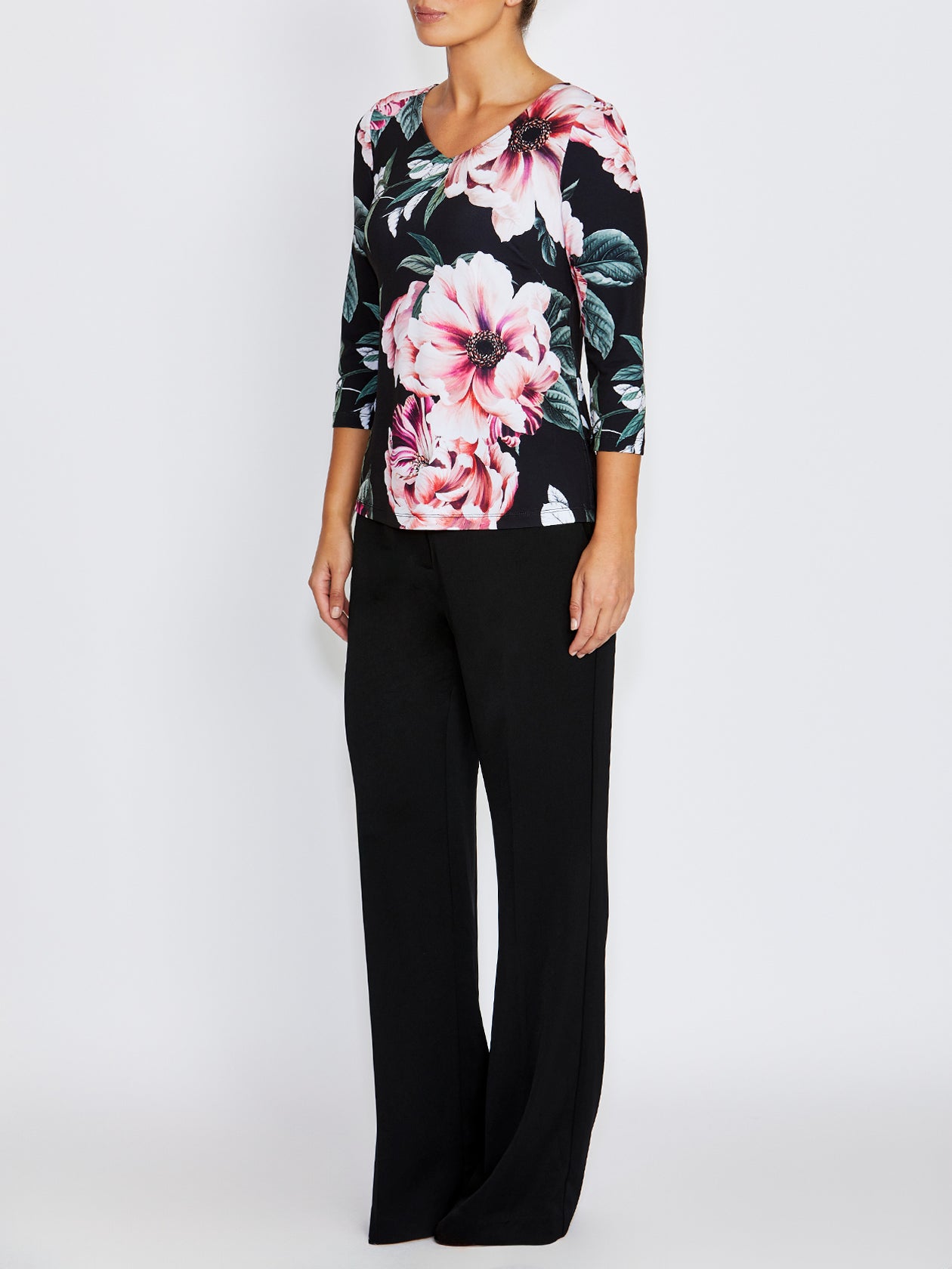 Marelle Floral Jersey Top