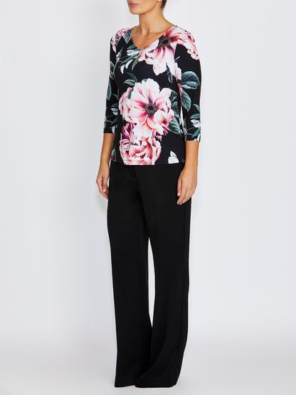 Marelle Floral Jersey Top