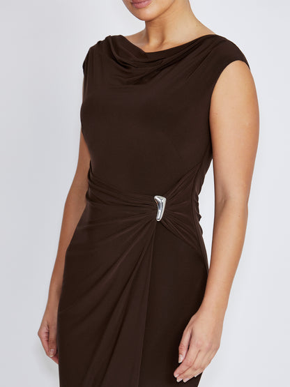 Anastasia Brown Dress