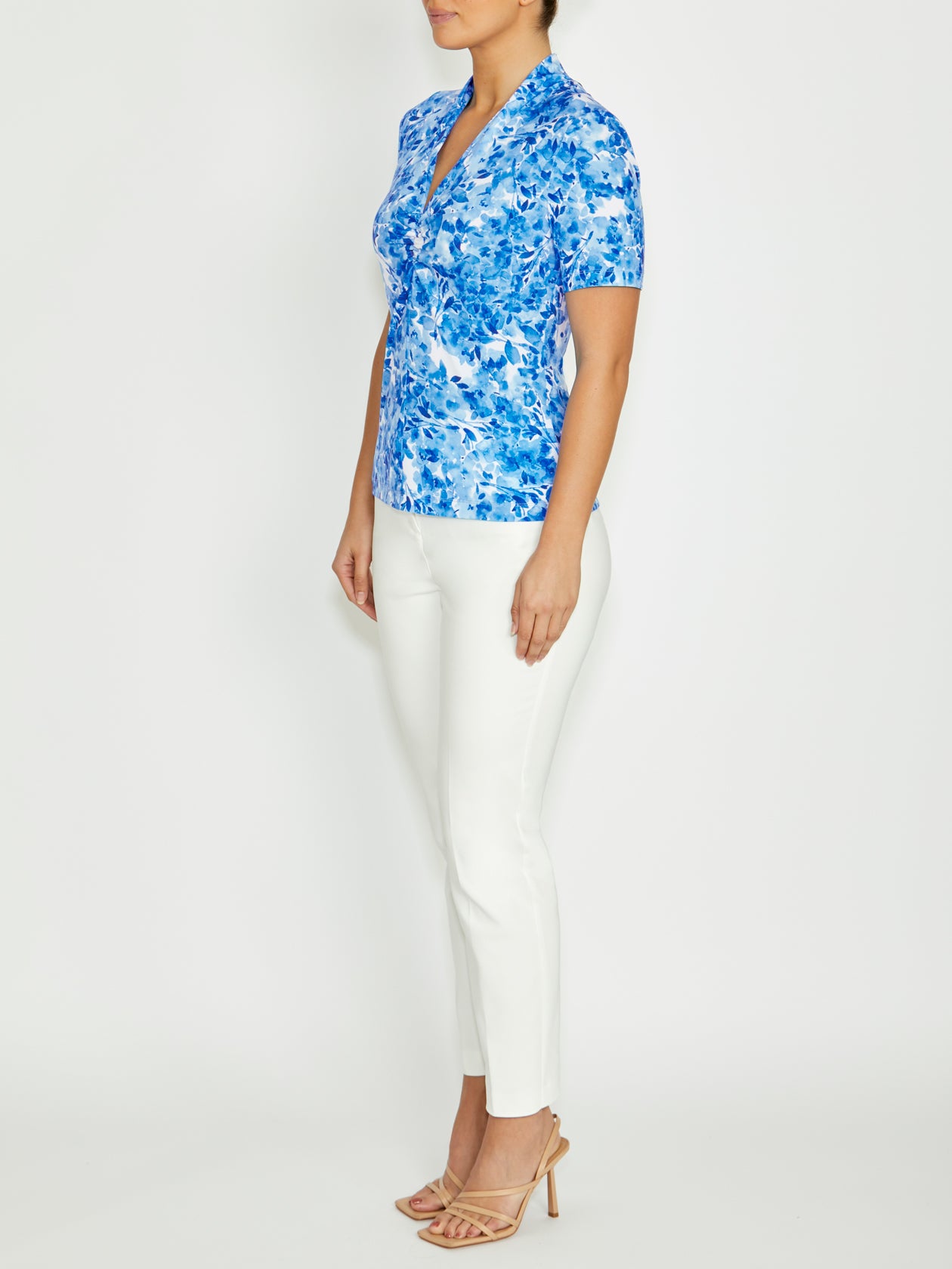 Cora Blue Jersey Top