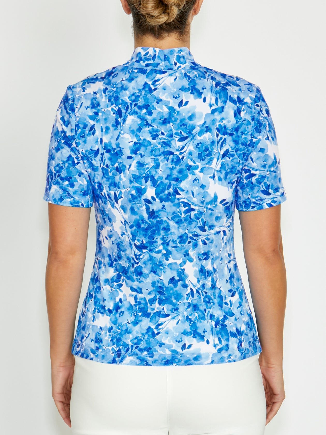 Cora Blue Jersey Top
