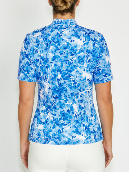 Cora Blue Jersey Top