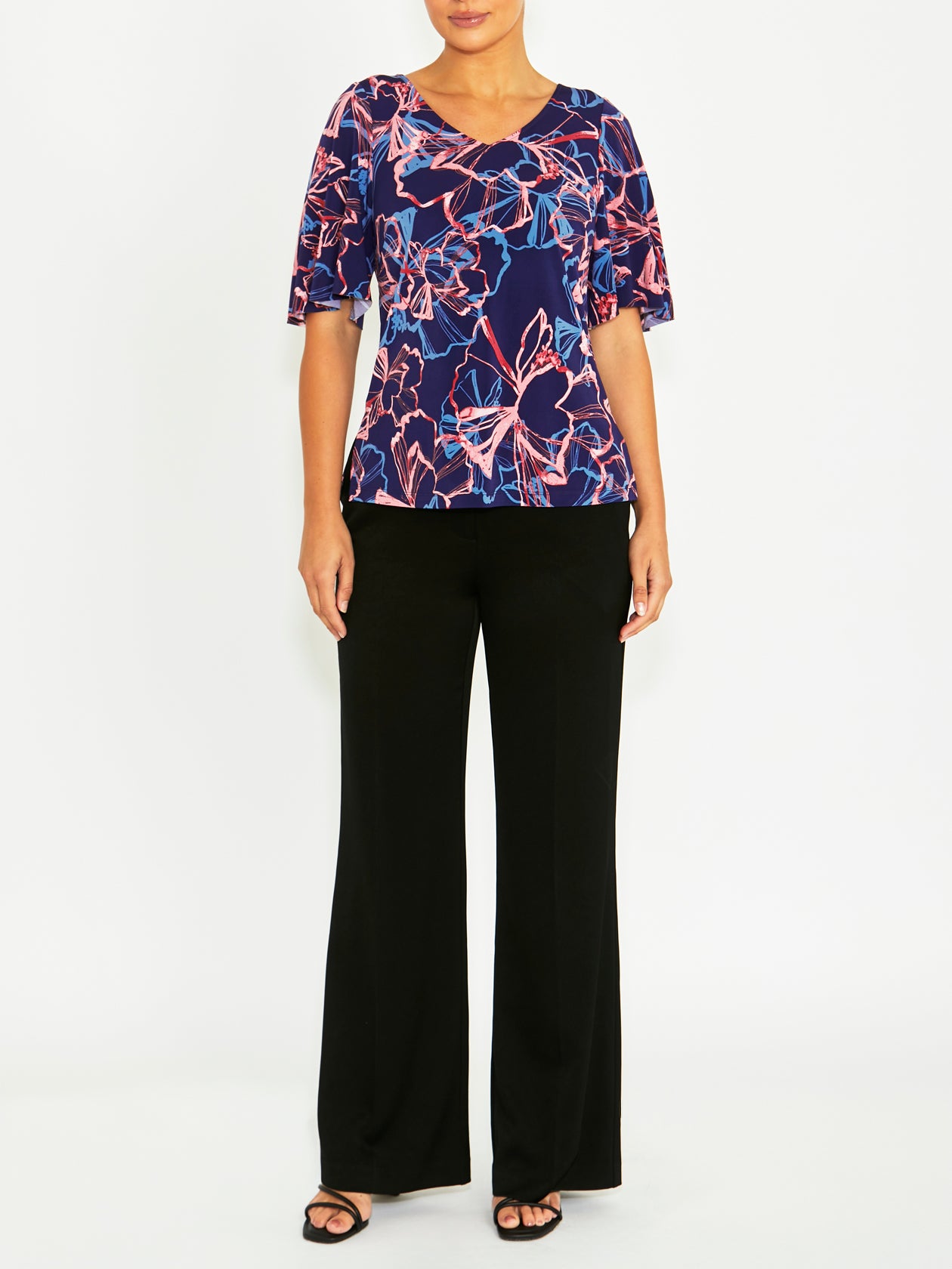 Marcela Blue Opal Jersey Top