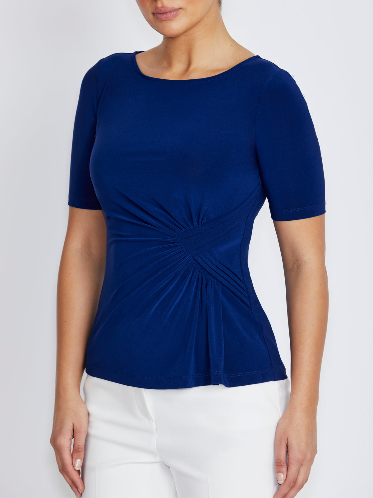 Orla Dark Blue Jersey Top