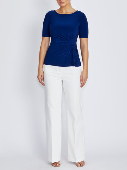 Orla Dark Blue Jersey Top