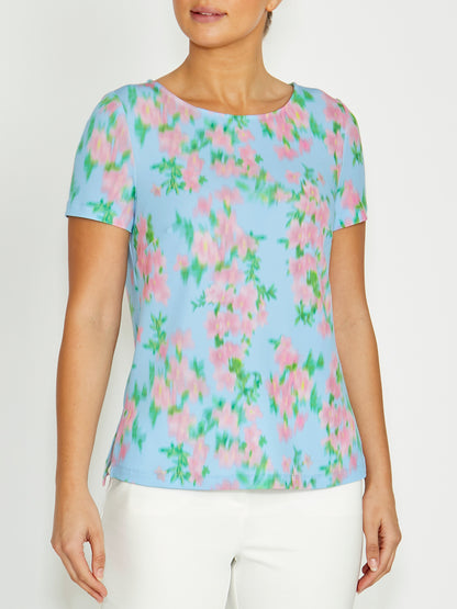 Remy Floral Haze Jersey Top