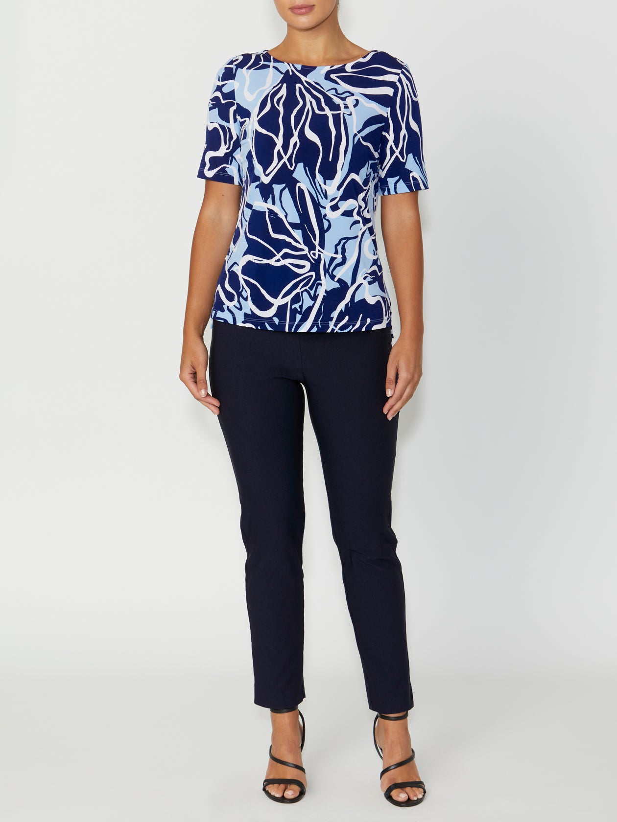 Women's Jersey Top in Blue | Remy