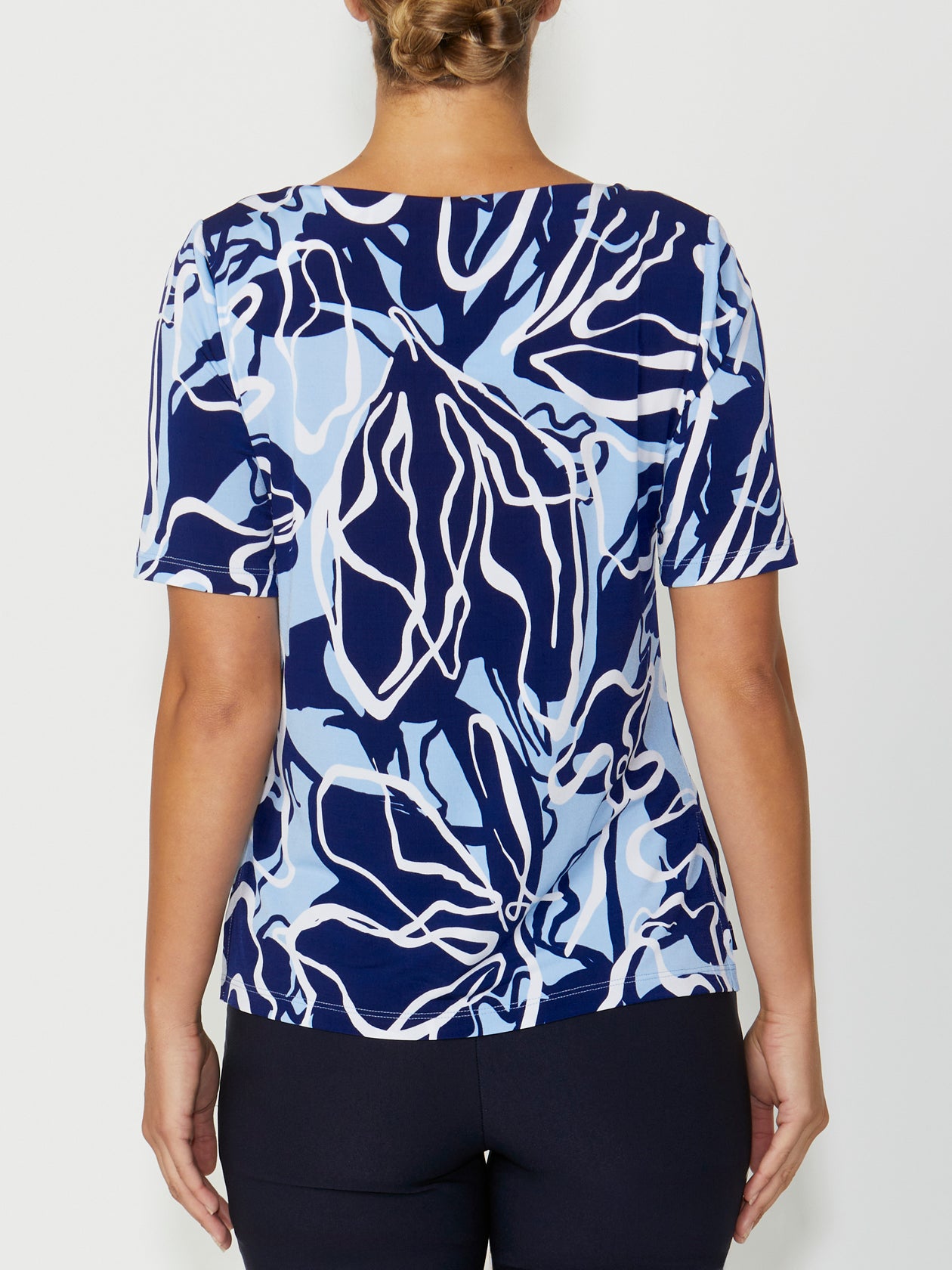 Women's Jersey Top in Blue | Remy