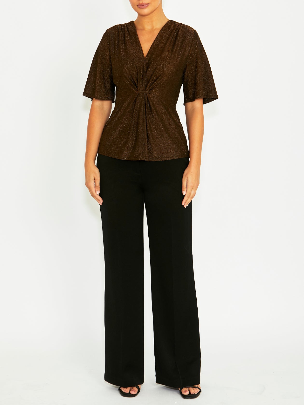 Dallas Bronze Lurex Top