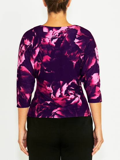 Jana Fuchsia Rose Jersey Top