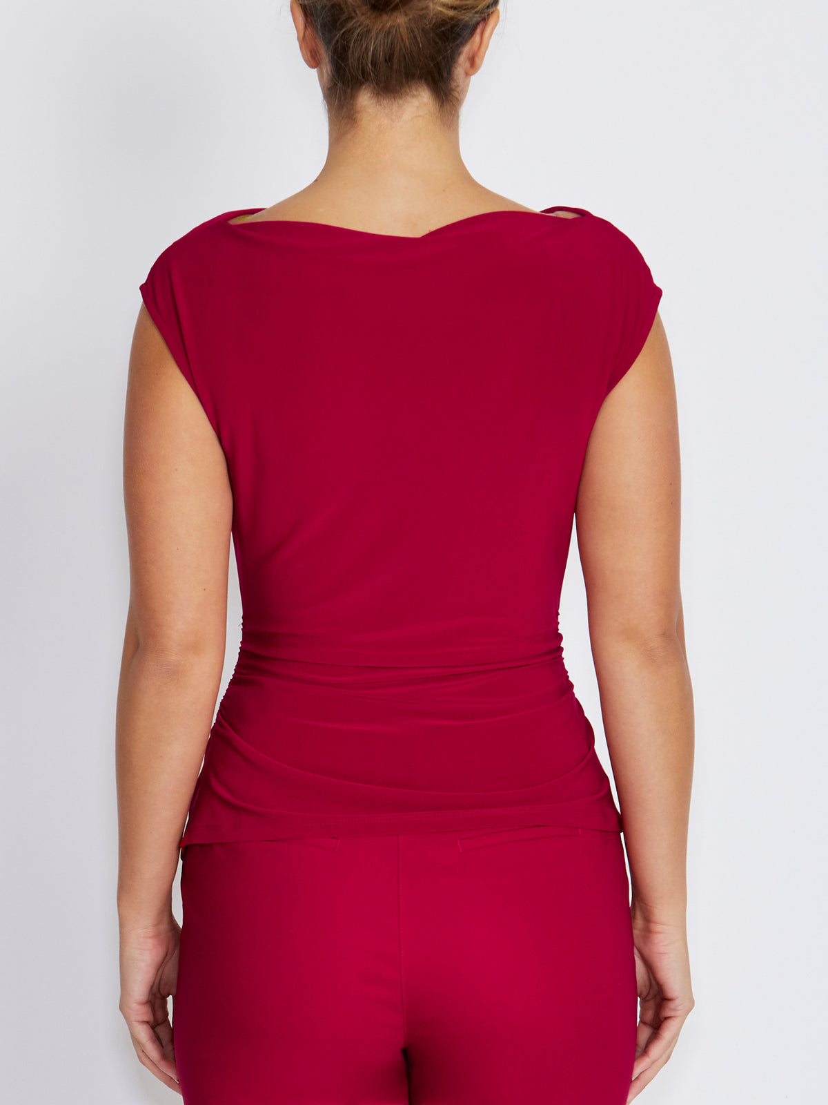 Anastasia Crimson Jersey Top