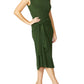 Loren Olive Jersey Dress