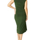 Loren Olive Jersey Dress