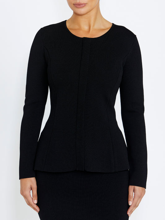 Trinity Black Knit Jacket