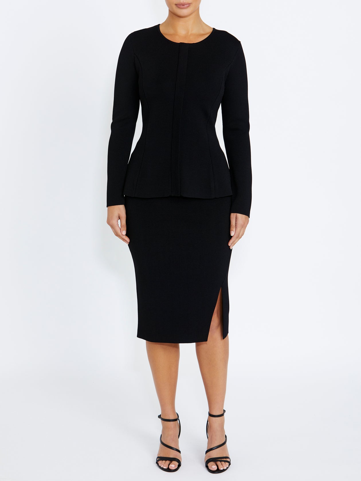 Trinity Black Knit Jacket