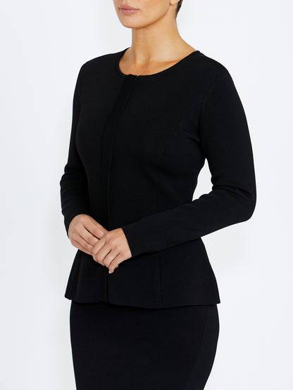 Trinity Black Knit Jacket